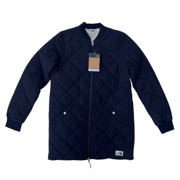 The North Face Cuchillo Parka Women’s Size Small Blue Quilted Fleece New NWT - Picture 1 of 12